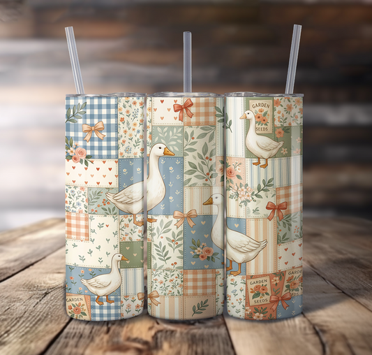 Goose Patchwork For Straight Tumbler - S822