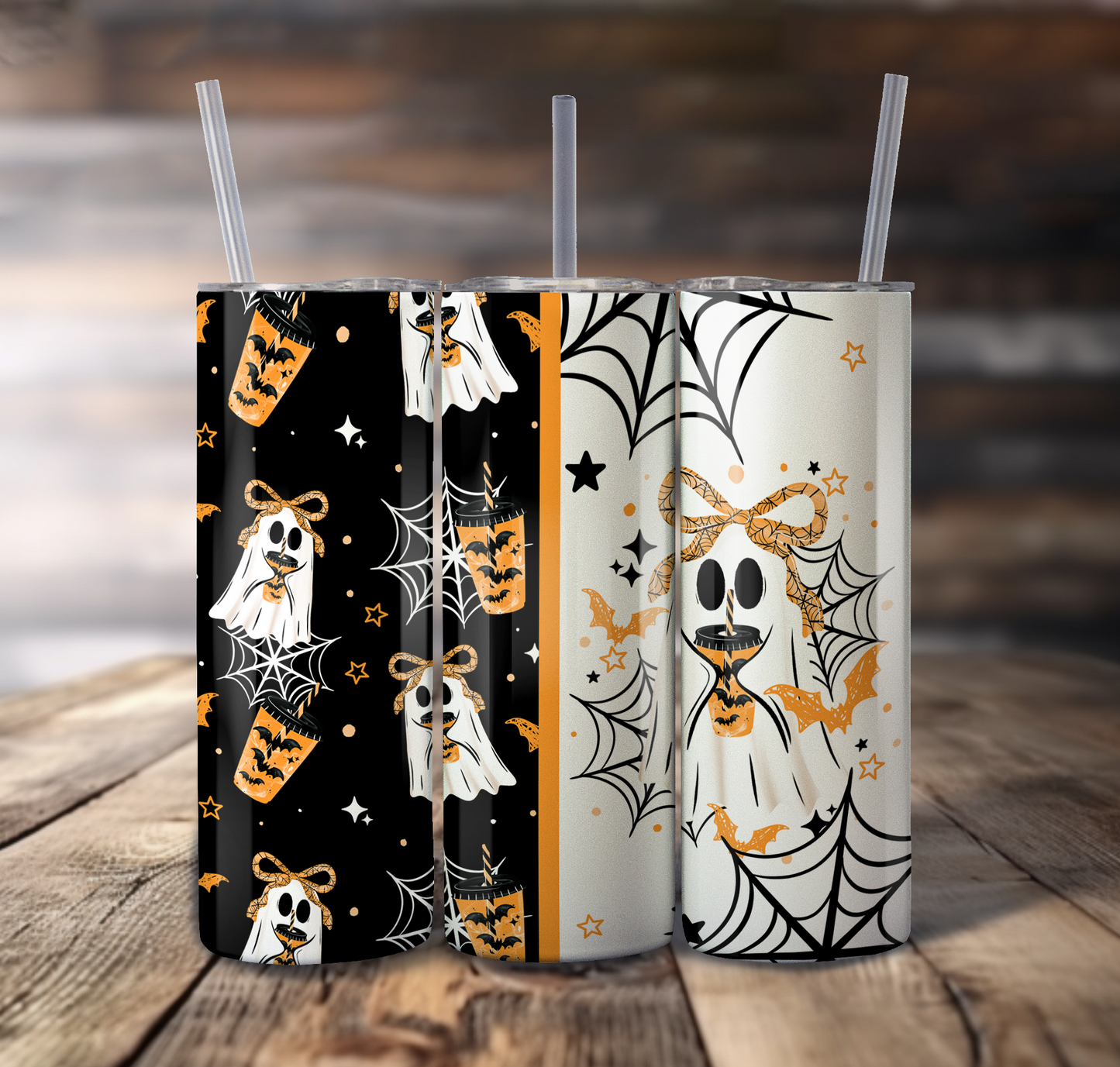 Coffee Ghost For Straight Tumbler - S837