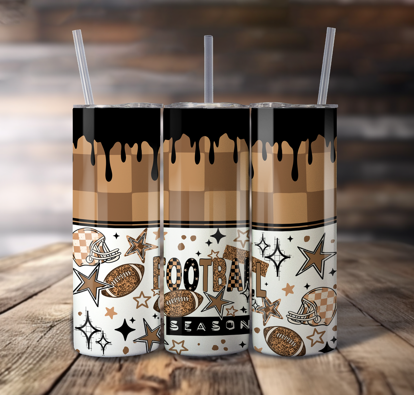 Football Season For Straight Tumbler - S839