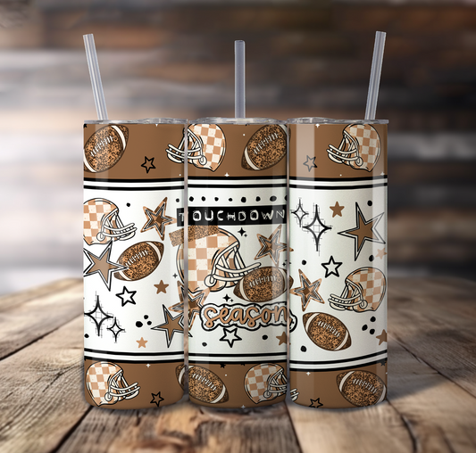 Touchdown Season For Straight Tumbler - S868