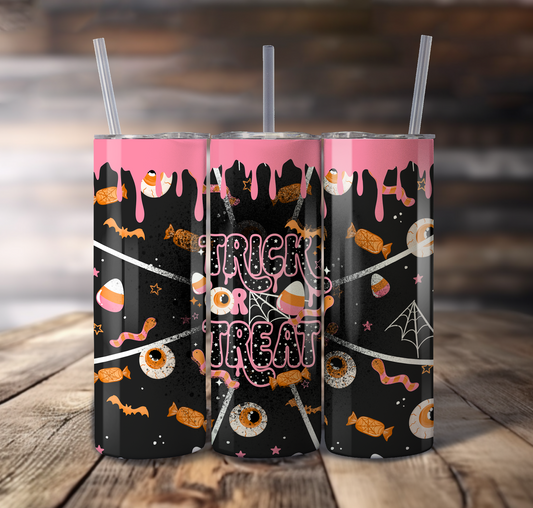 Trick or Treat For Straight Tumbler - S869