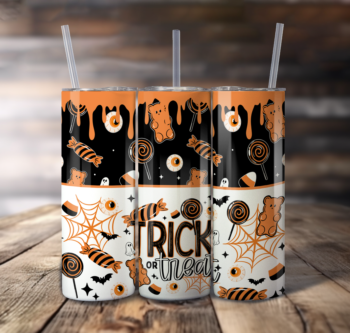 Trick Or Treat For Straight Tumbler - S887