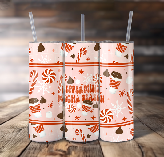 Peppermint Mocha Season For Straight Tumbler - S888