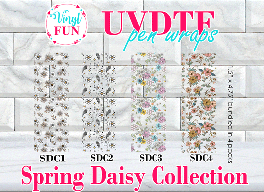 UVDTF Spring Daisy Pen Wraps