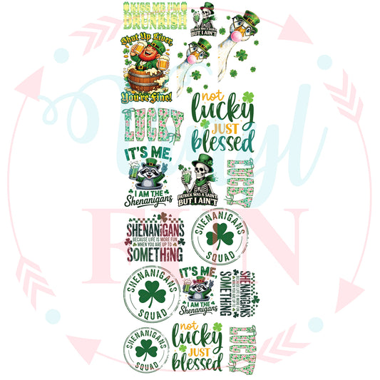 Saint Pat Gang Sheet 22"x60"