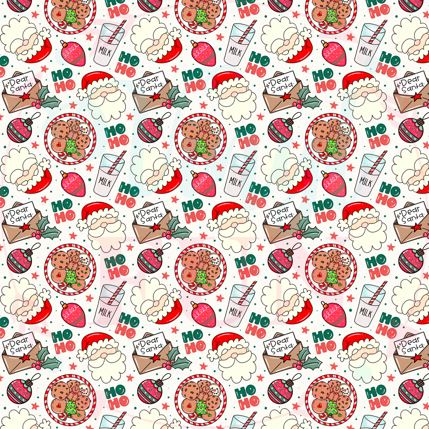 Santa's Cookies Pattern