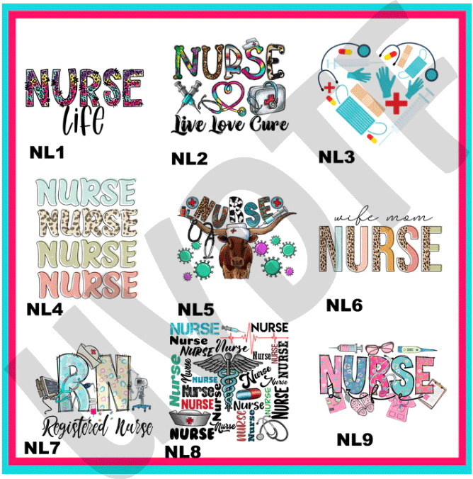 UVDTF Nurse Life Decals-V4