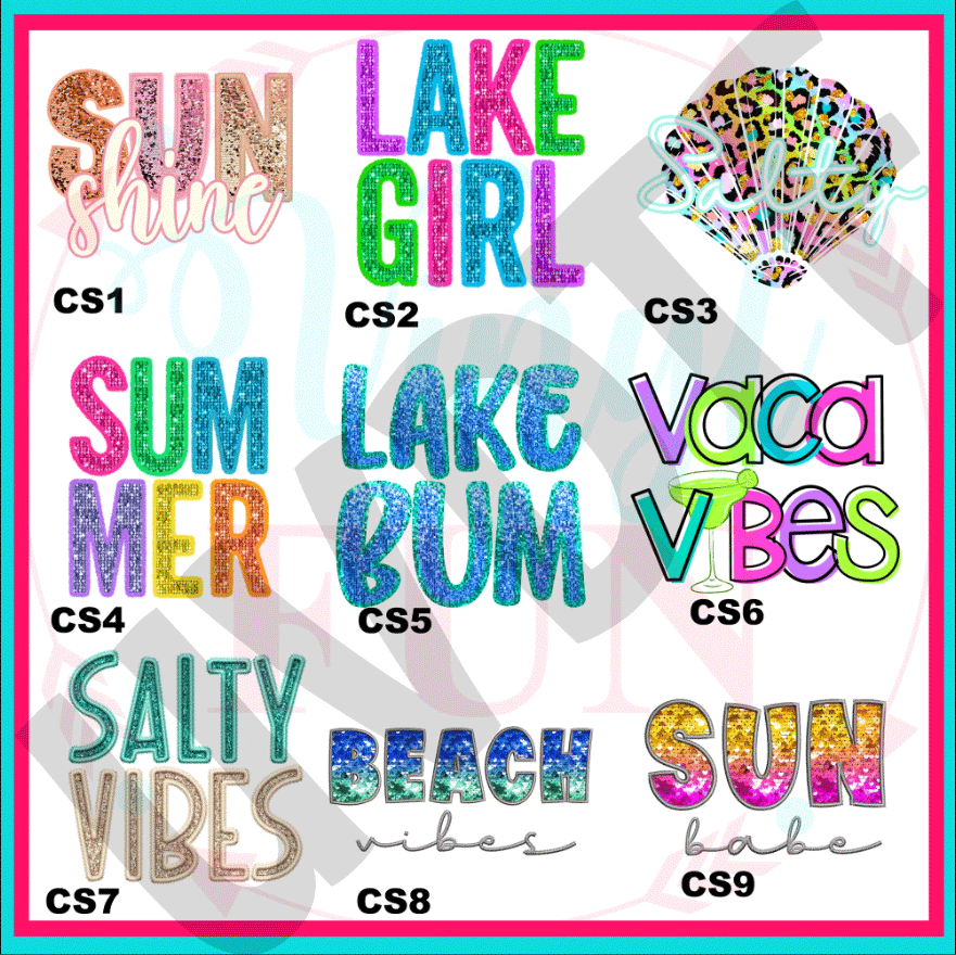 UVDTF Colorful Summer  Decals