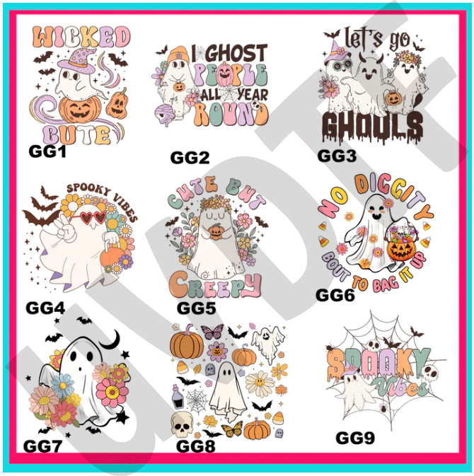 UVDTF Groovy Ghosts Decals