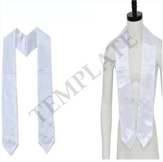 Adult Graduation Stole Template-Digital Download