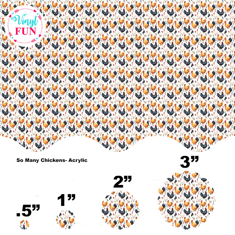 So Many Chickens-Acrylic