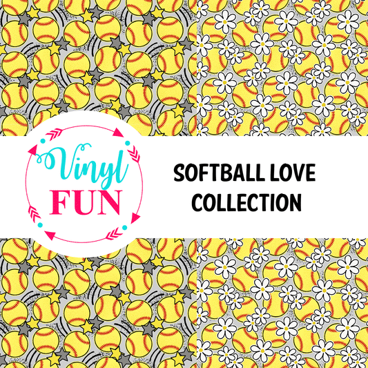 Softball Love Pattern Collection-C4