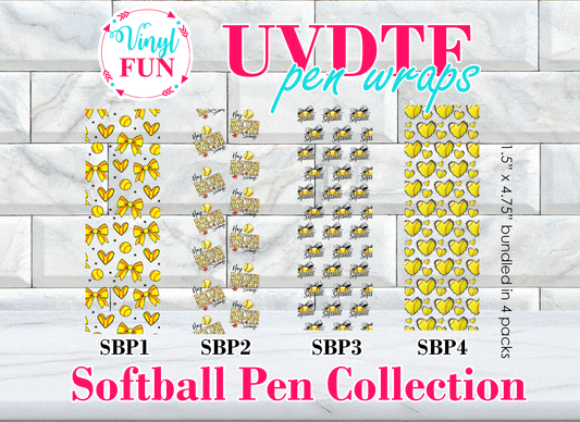 UVDTF Softball Pen Wraps