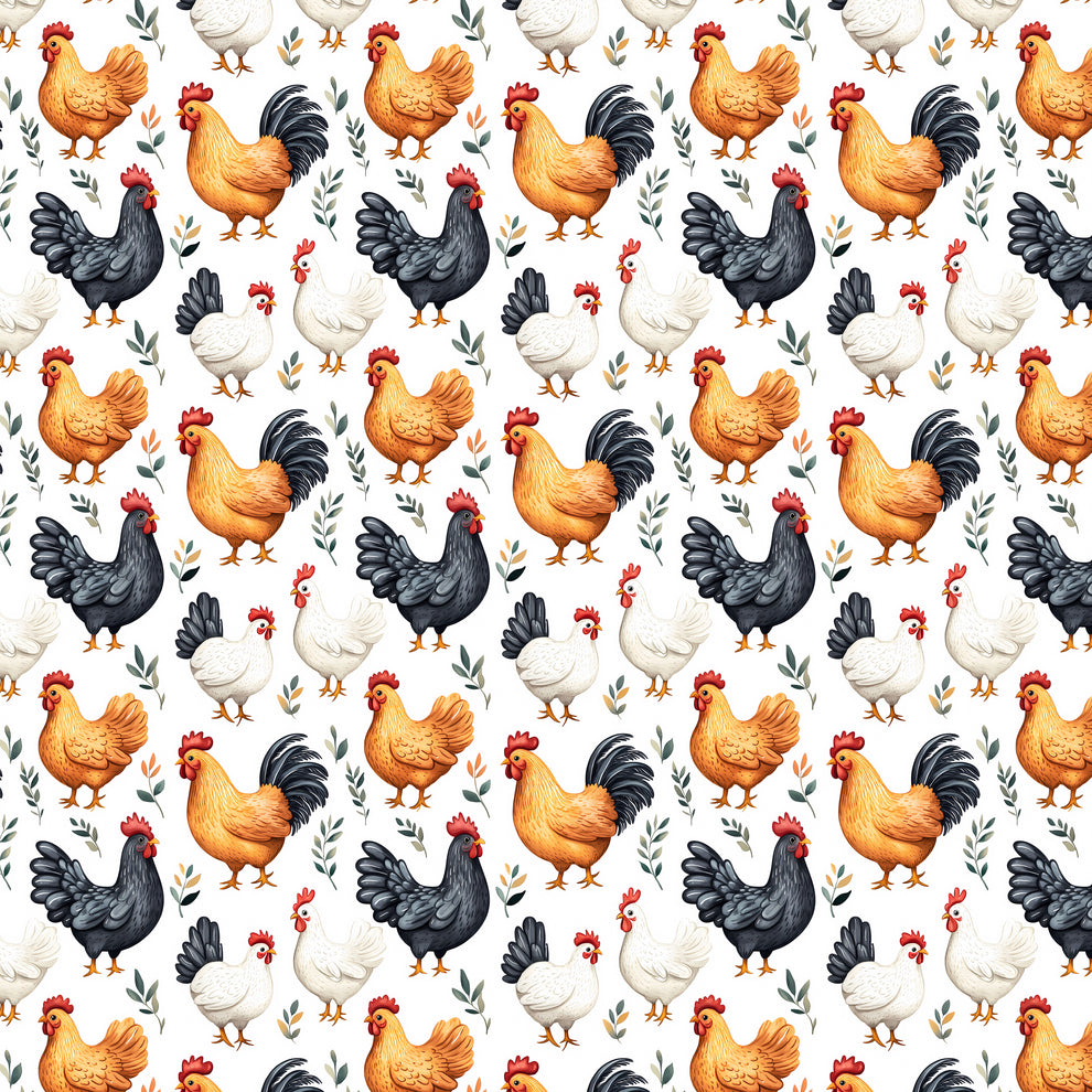 So Many Chickens Pattern B3 – Vinyl Fun