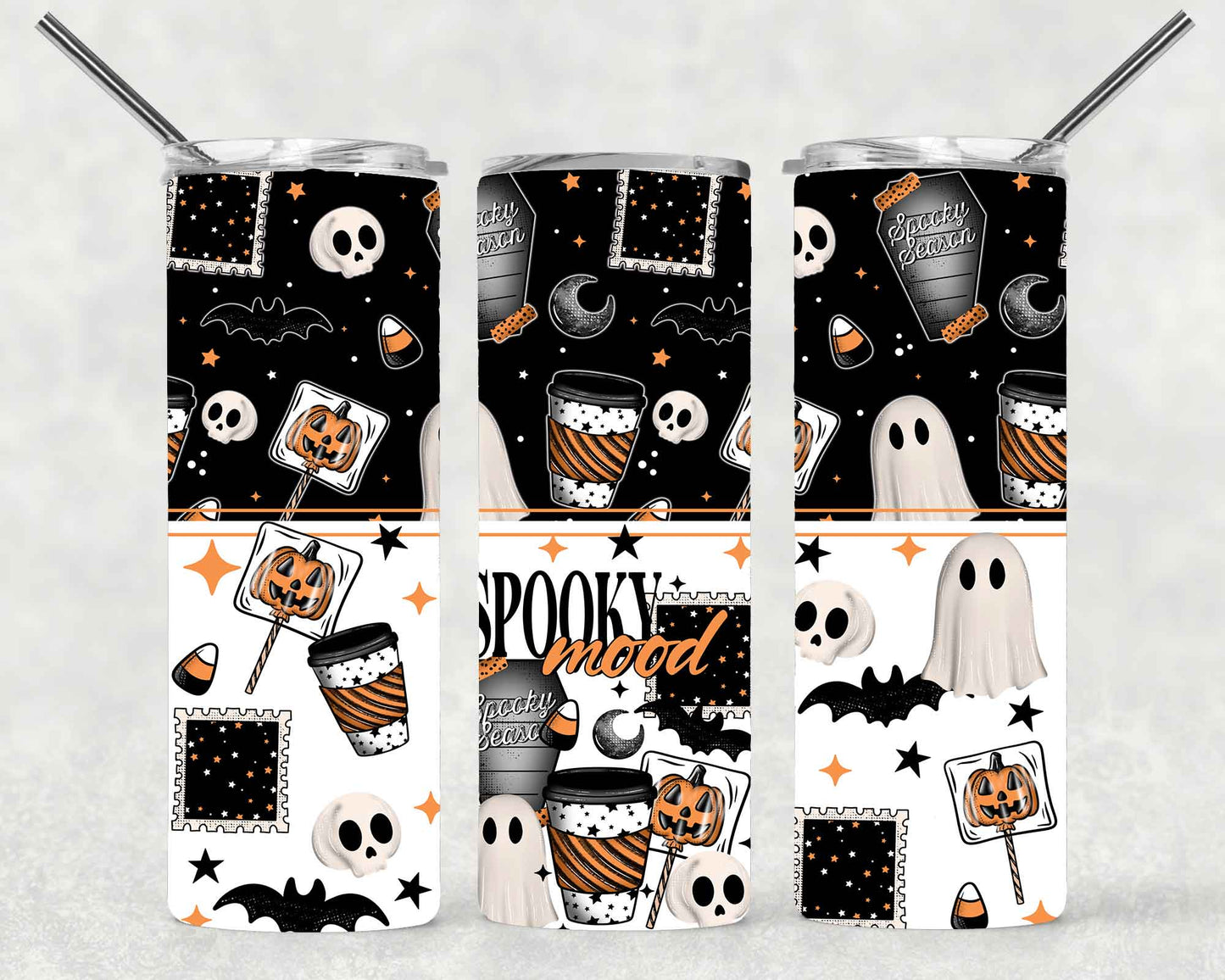 Spooky Mood Wrap For Straight Tumbler-S617