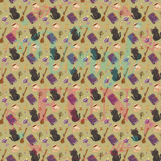 Spooky Cat Pattern