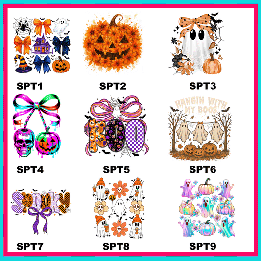 Spooky Time Transfers - For Fabrics