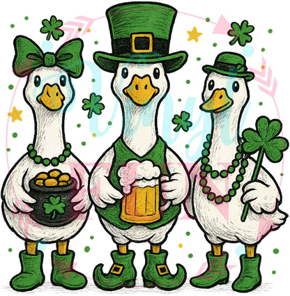 UVDTF St. Patrick's Day Goose Decal -PAT1