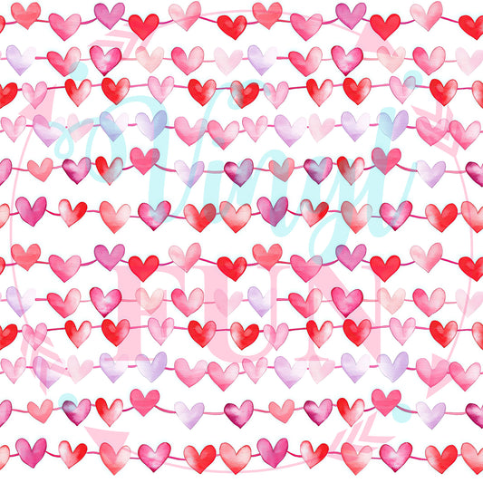 String Hearts Pattern