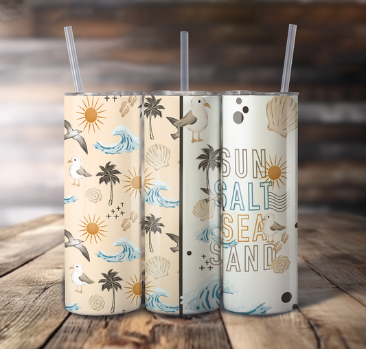 Sun Salt Sand Wrap For Straight Tumbler - S811