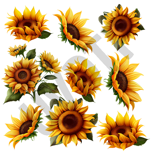 UVDTF Big Sunflower Elements