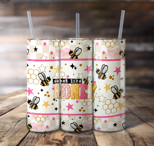 Sweet Like Honey Wrap For Straight Tumbler - S812
