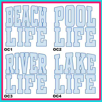The Life Transfers - For Fabrics
