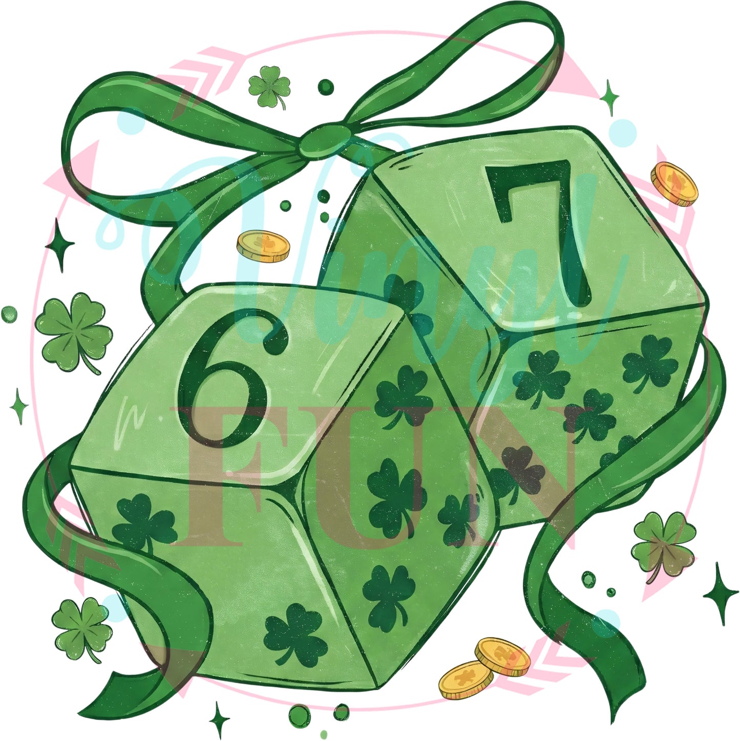 Too Lucky Transfers - For Fabrics