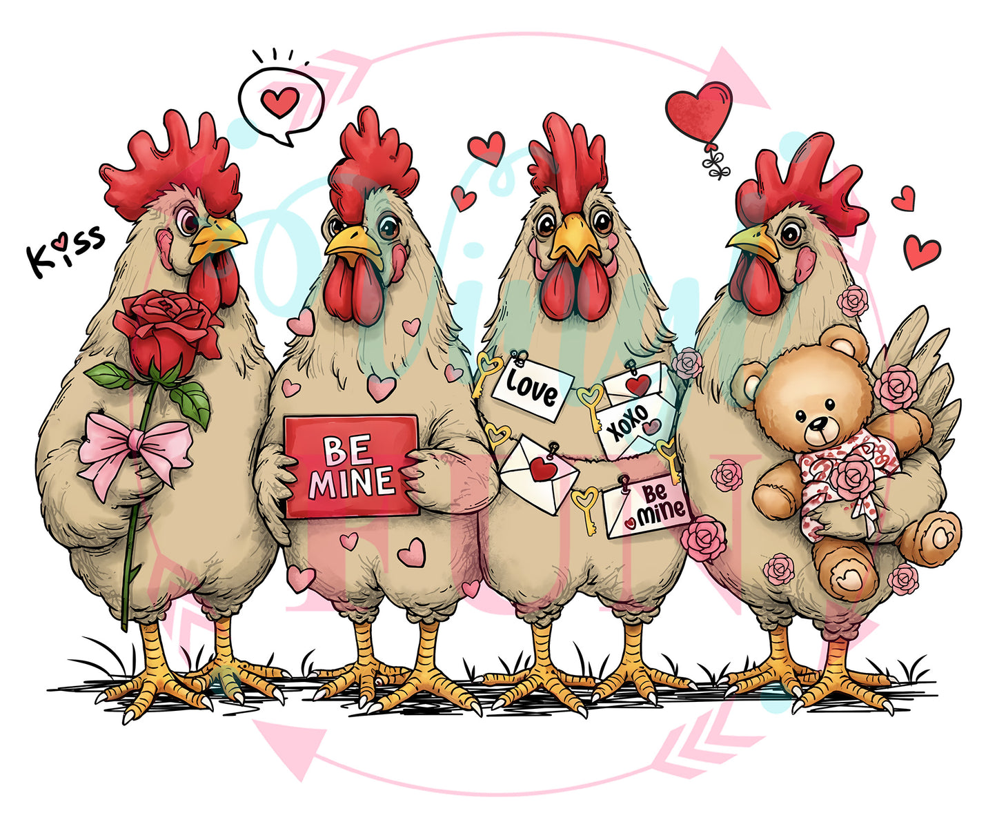 Time To Love Transfers - For Fabrics