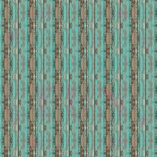 Teal Leopard Wood Pattern