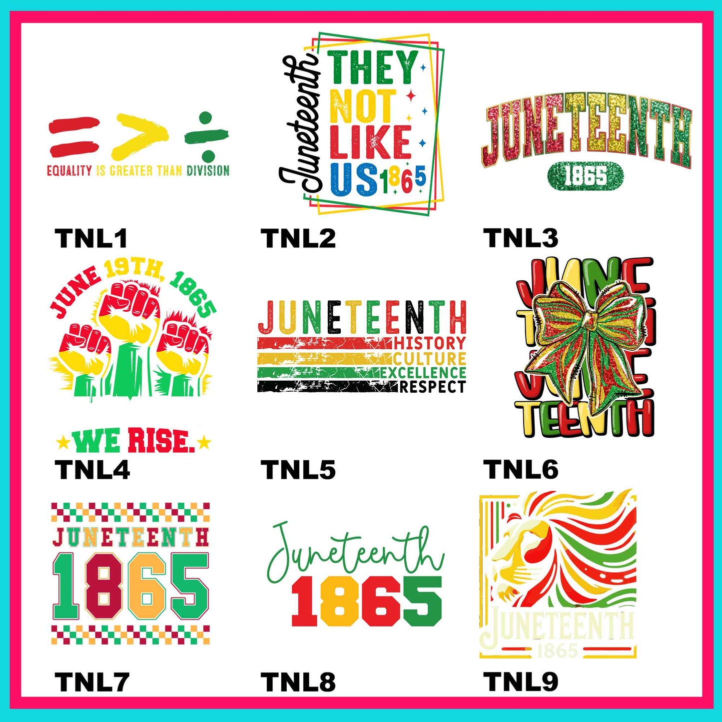 They Not Like Us Transfers- For Fabrics