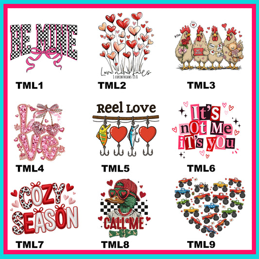 Time To Love Transfers - For Fabrics