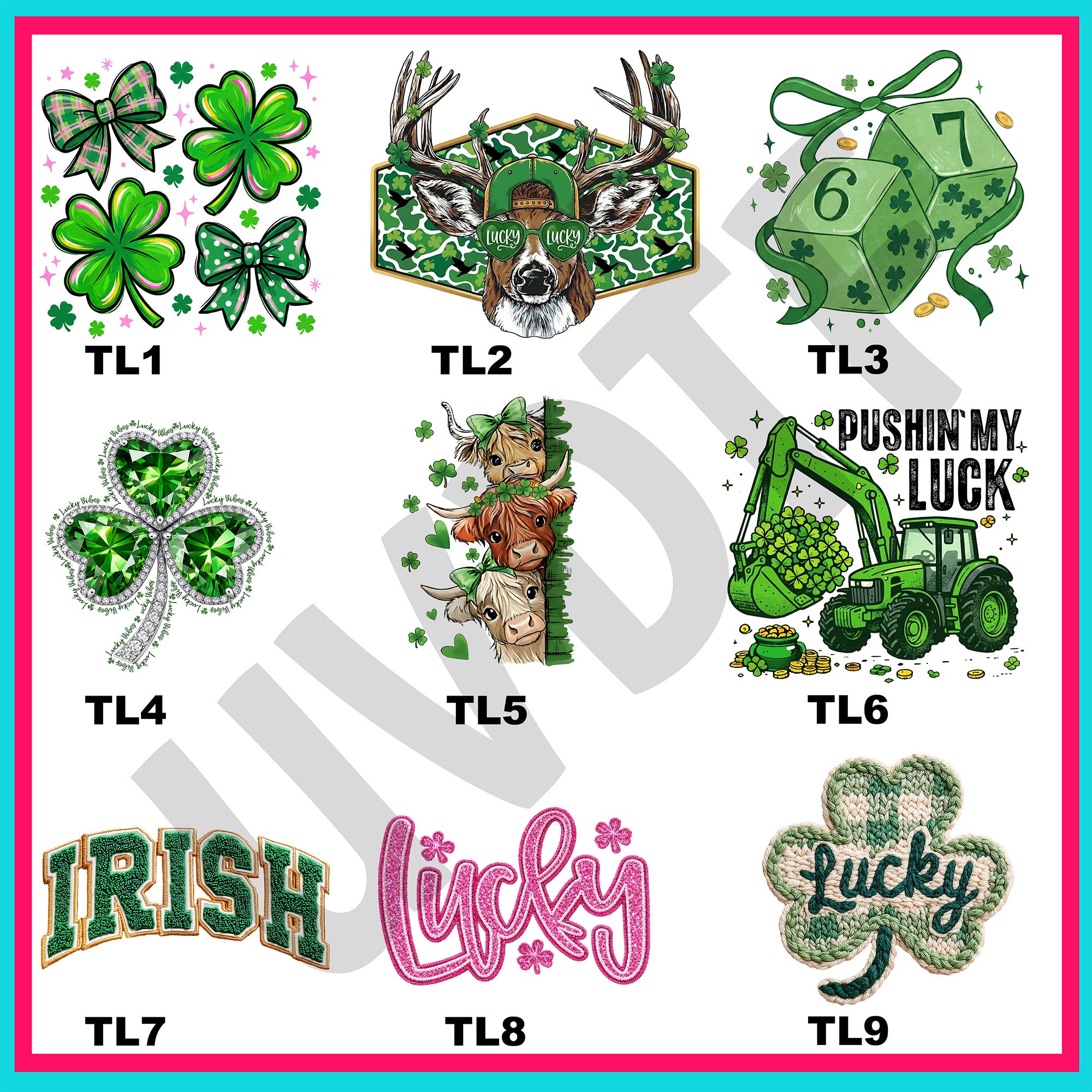UVDTF Too Lucky Decals – Vinyl Fun