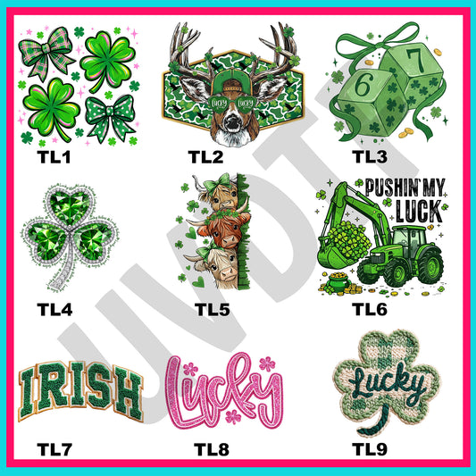 UVDTF Too Lucky Decals