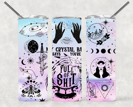 Crystal Ball  Wrap For Straight Tumbler-S92