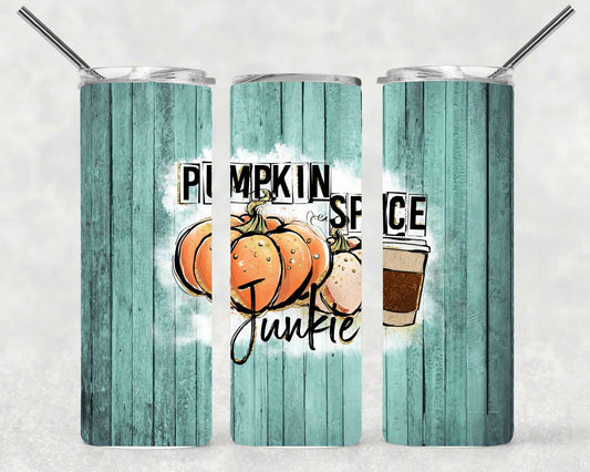 Pumpkin Spice Junkie Wrap For Straight Tumbler-S140