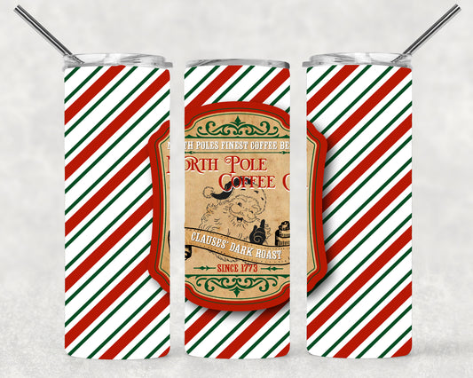 North Pole Coffee  Wrap For Straight Tumbler-S165