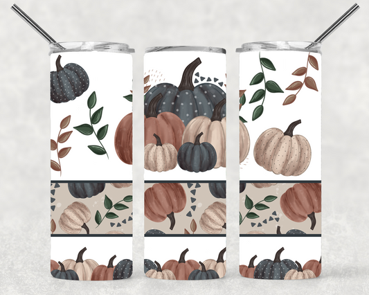 BOHO Pumpkin  Design Wrap For Straight Tumbler-S193