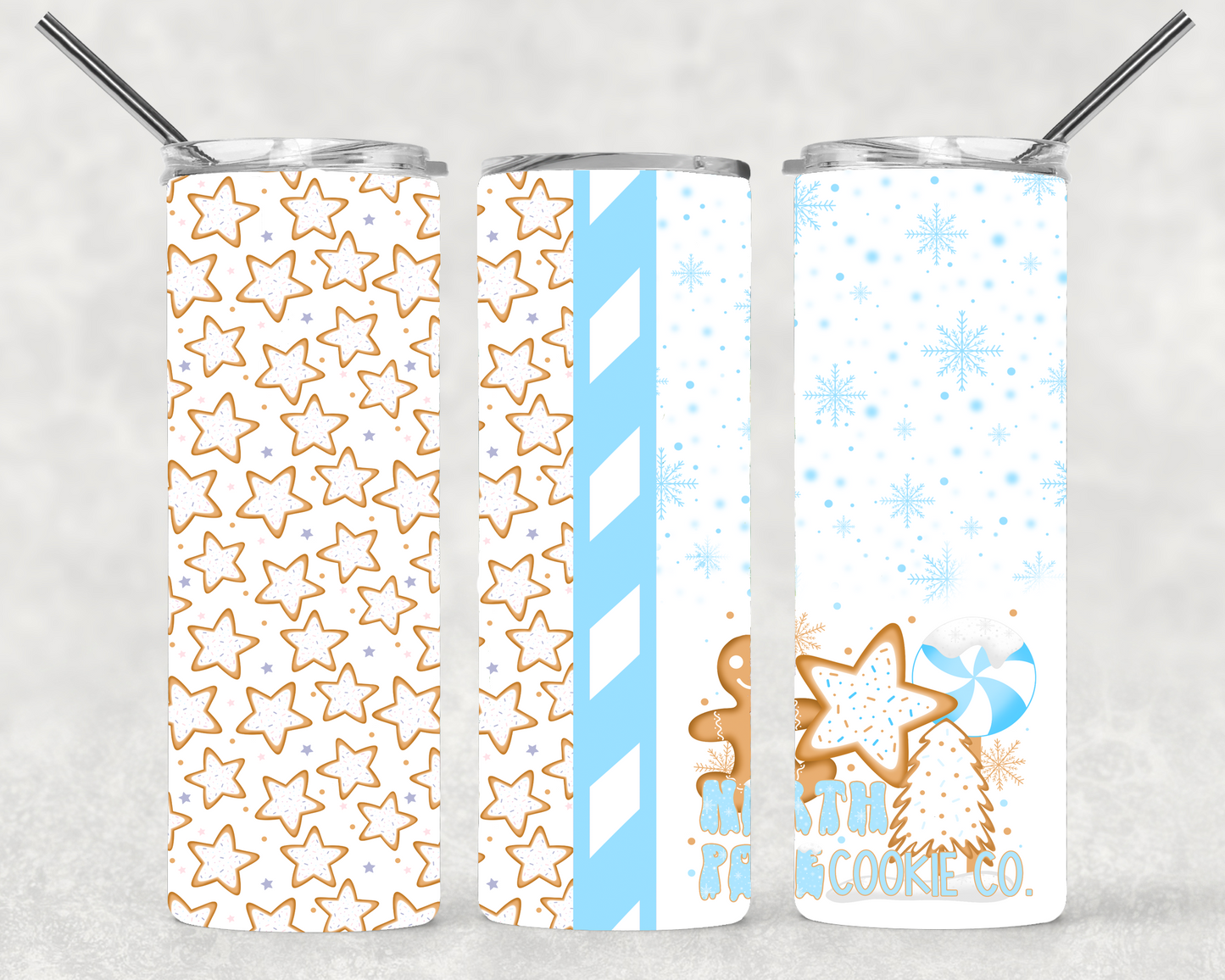 North Pole Cookie Co. Design Wrap For Straight Tumbler-S196