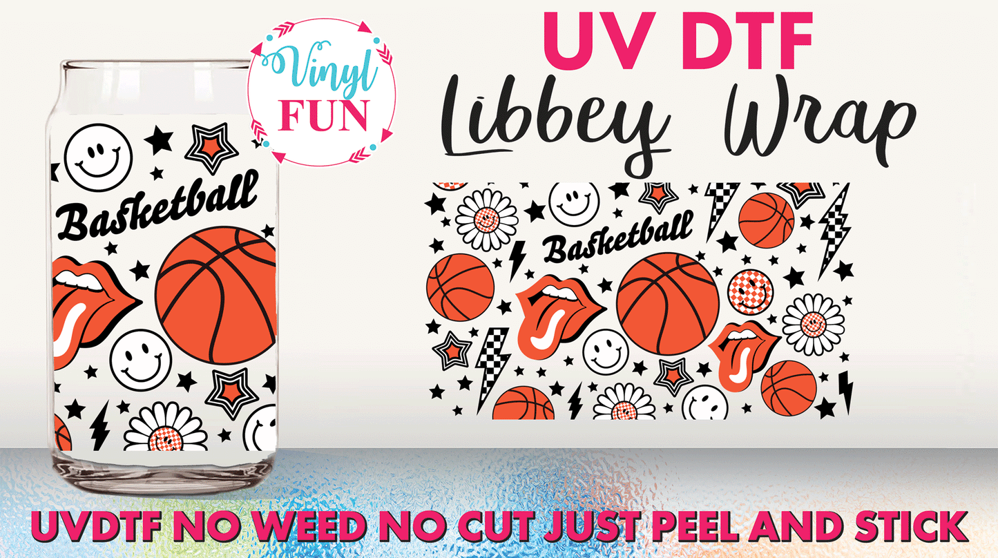 Basketball UVDTF Libbey Glass Wrap - UV33