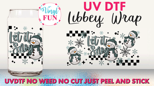 Let It Snow UVDTF Libbey Glass Wrap - UV34