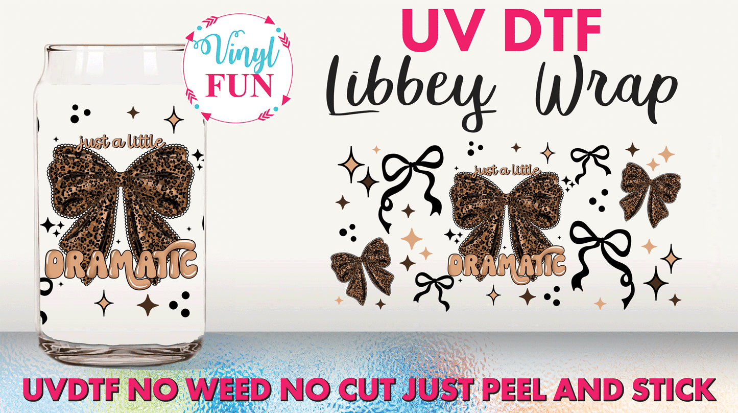 Dramatic Bow UVDTF Libbey Glass Wrap - UV27