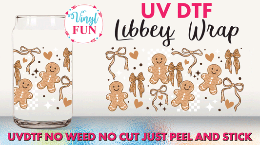 Gingerbread UVDTF Libbey Glass Wrap - UV290