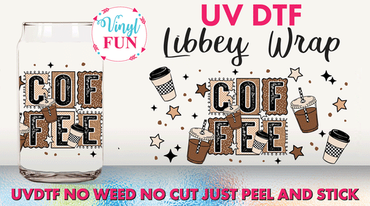 Coffee Libbey Glass Wrap - UV25