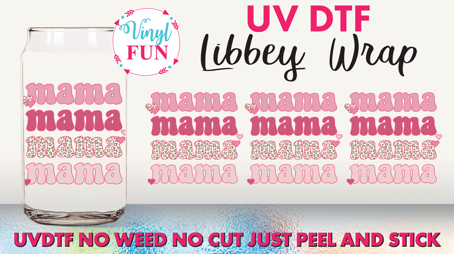 Pink Mama UVDTF Libbey Glass Wrap - UV93