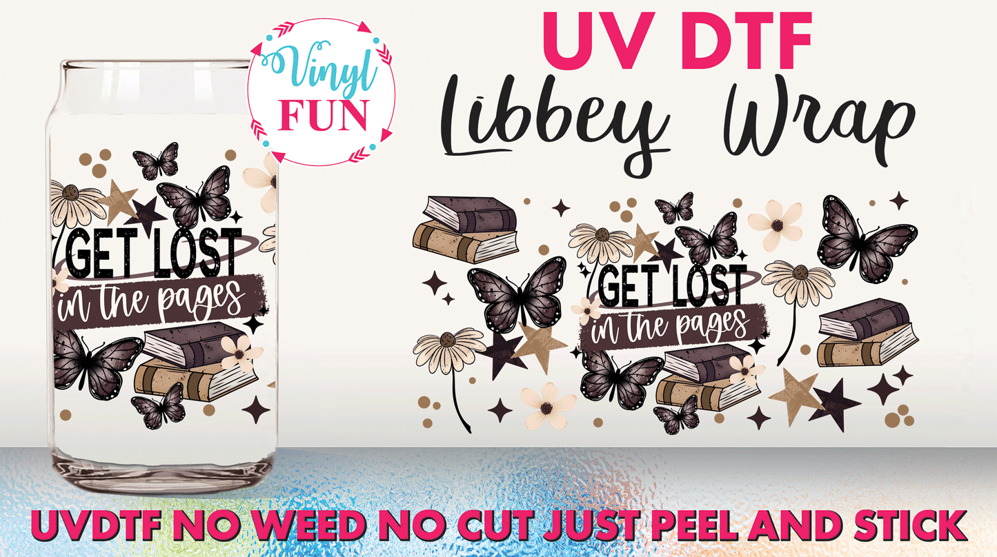 Get Lost UVDTF Libbey Glass Wrap - UV285