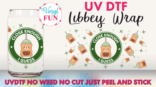 Bear UVDTF Libbey Glass Wrap - UV293