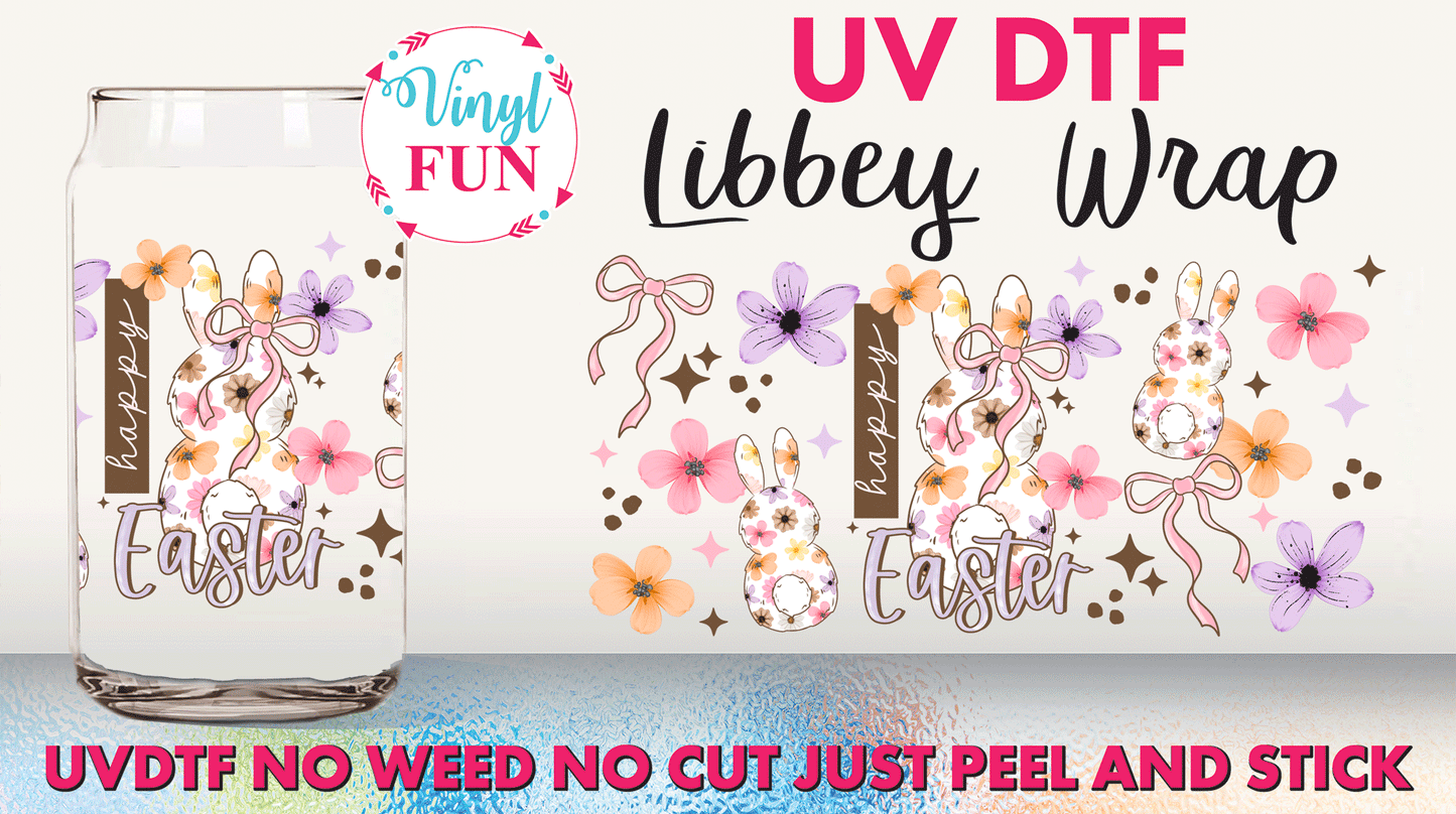 Happy Easter Libbey Glass Wrap - UV281