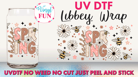 Hello Spring Libbey Glass Wrap - UV100