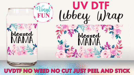 Blessed Mama UVDTF Libbey Glass Wrap - UV108